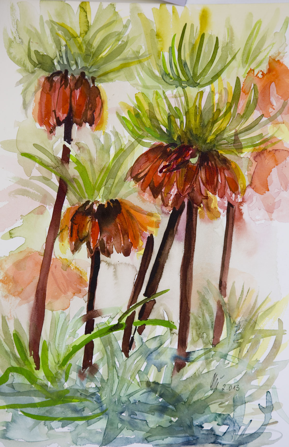 Kaiserkrone Elfriede Burger Malerei und Kunsthandwerk